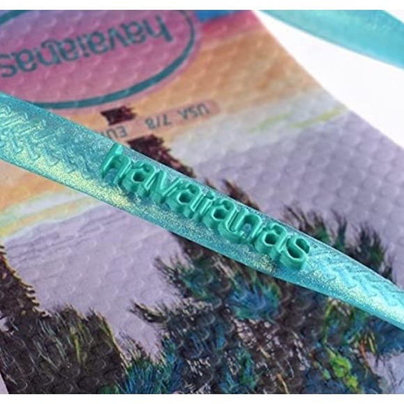 Havaianas Women's Slim Paisage Flip Flop Sandals Size 9/10 Quiet Lilac - Picture 3 of 3